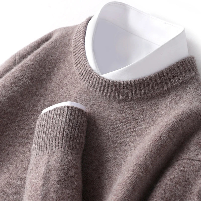 John | Mens Fine Knit Crewneck Sweater | Regular Fit, Soft Crew Neck, Ribbed Trim | Black, Green and More S-3XL