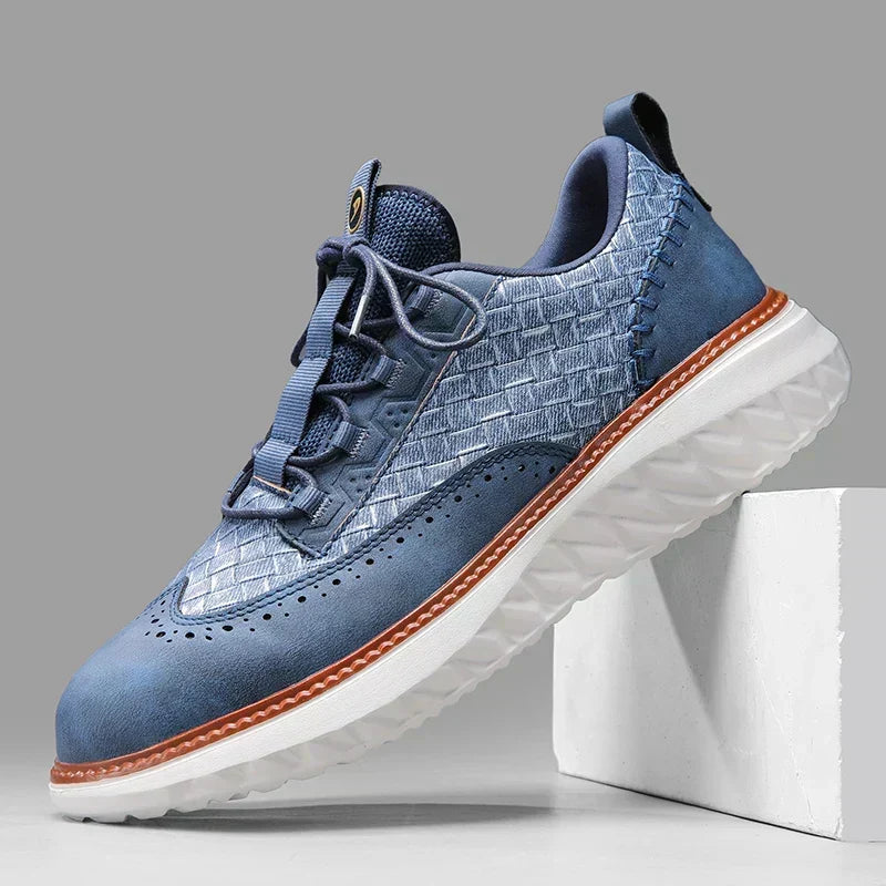 Oxford Ridge | Oxford Style Leather-Like Sneakers