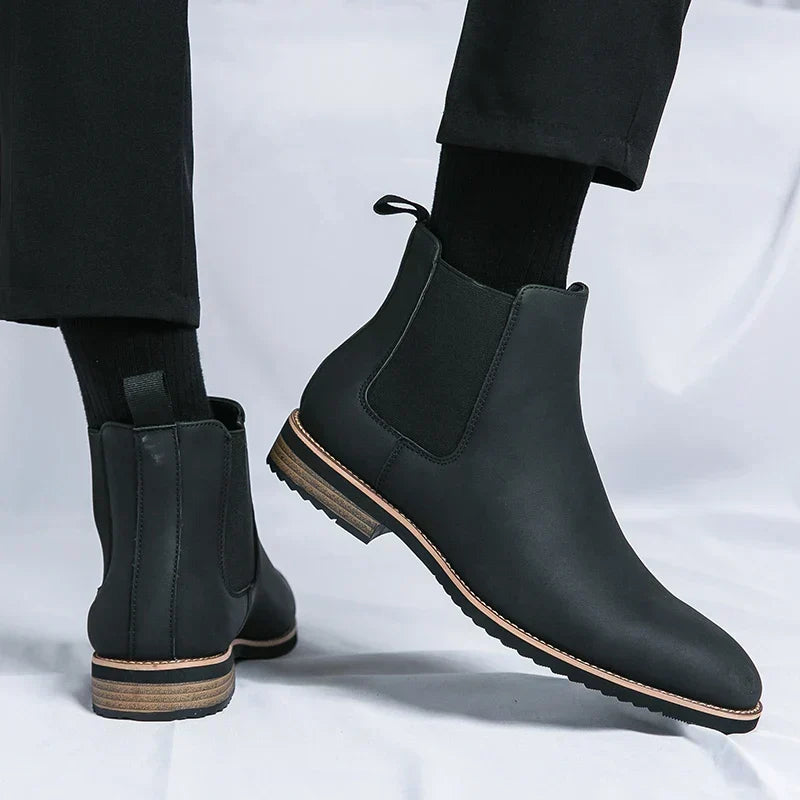 Women's Black Boots with Cushioned Footbed