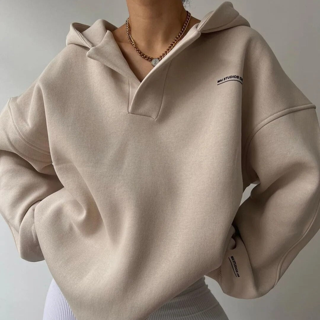 Women's Hooded Sweatshirt, Long Sleeves, Ribbed Trims