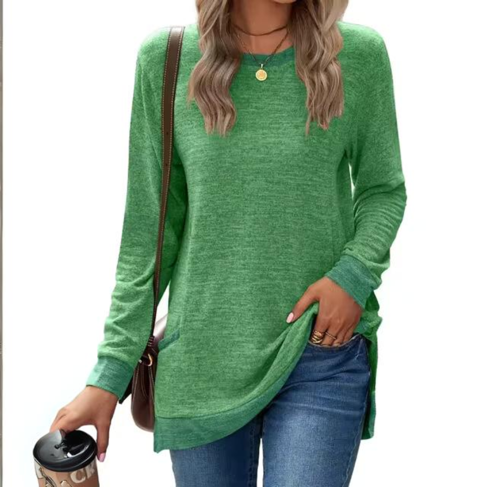 Tara | Womens Lightweight Sweatshirt, Relaxed Loose Fit | Soft Natural Materials | Green, Gray, Black and More S-XXL