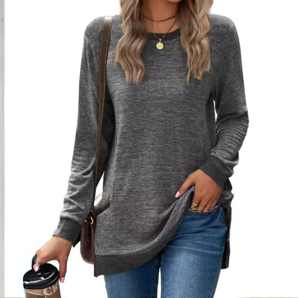 Tara | Womens Lightweight Sweatshirt, Relaxed Loose Fit | Soft Natural Materials | Green, Gray, Black and More S-XXL