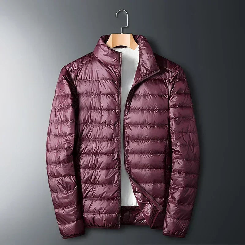 Cody | Mens Lightweight Packable Puffer Jacket | Compact Storage Bag, Easy to Carry | Red, Gray, Black and More M-5XL