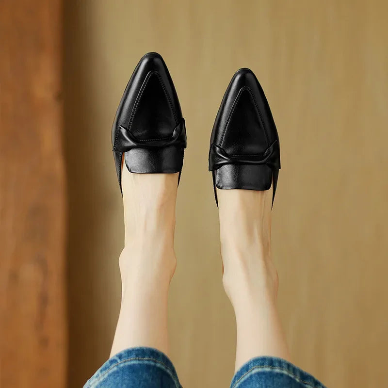 Alaya Genuine Leather Mules
