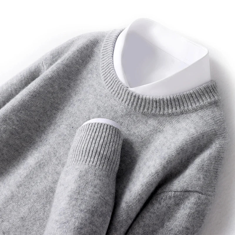 John | Mens Fine Knit Crewneck Sweater | Regular Fit, Soft Crew Neck, Ribbed Trim | Black, Green and More S-3XL