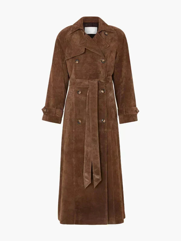 Arizonia – Elegant Suede Trenchcoat