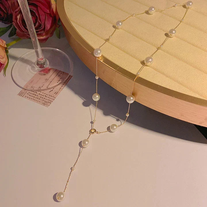 White Gold Pendant Necklace - Alba Serenata Elegant Chain