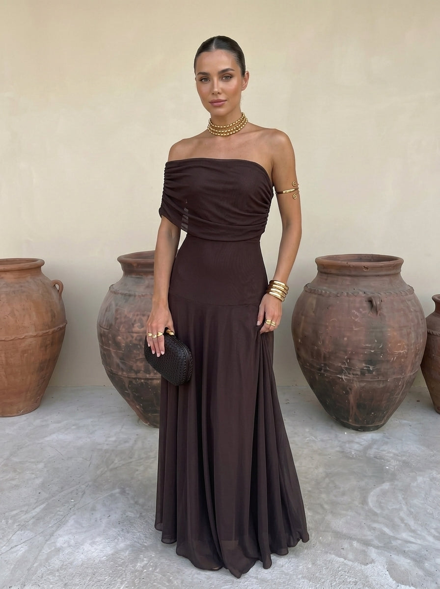 Simba | Three-tone silk tulle dress