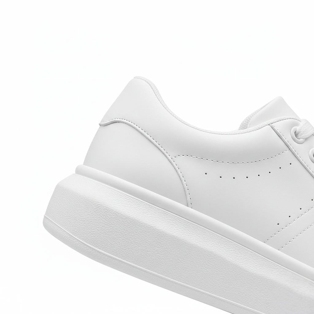 Unisex Platform Lace-Up Sneakers, Clean Panelled Design