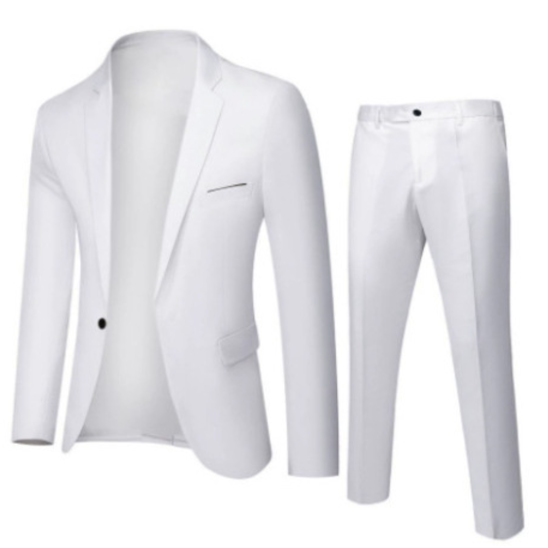 Men's Two-Piece Suit, Notched Lapel, Slim Fit