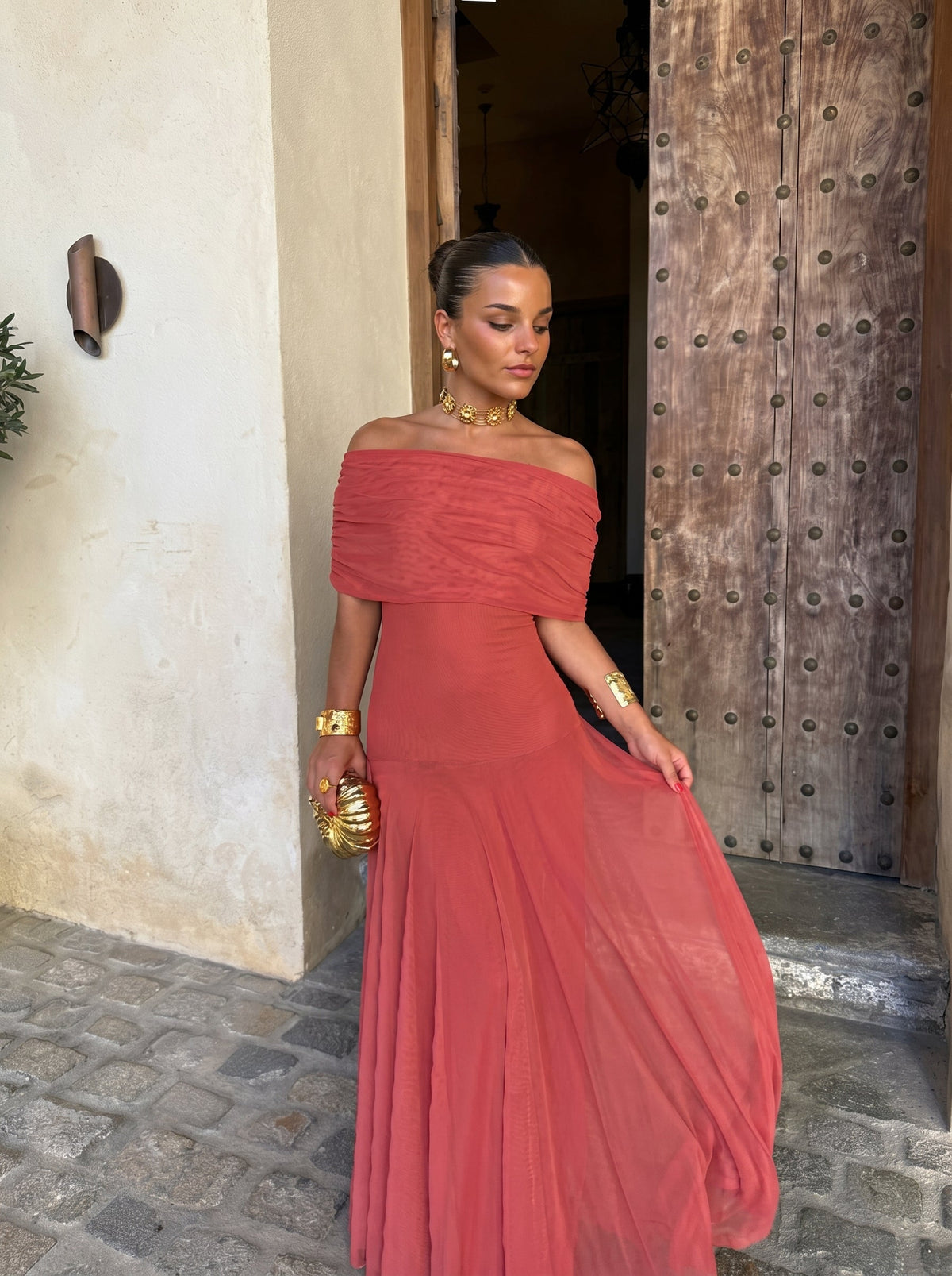 Simba | Three-tone silk tulle dress