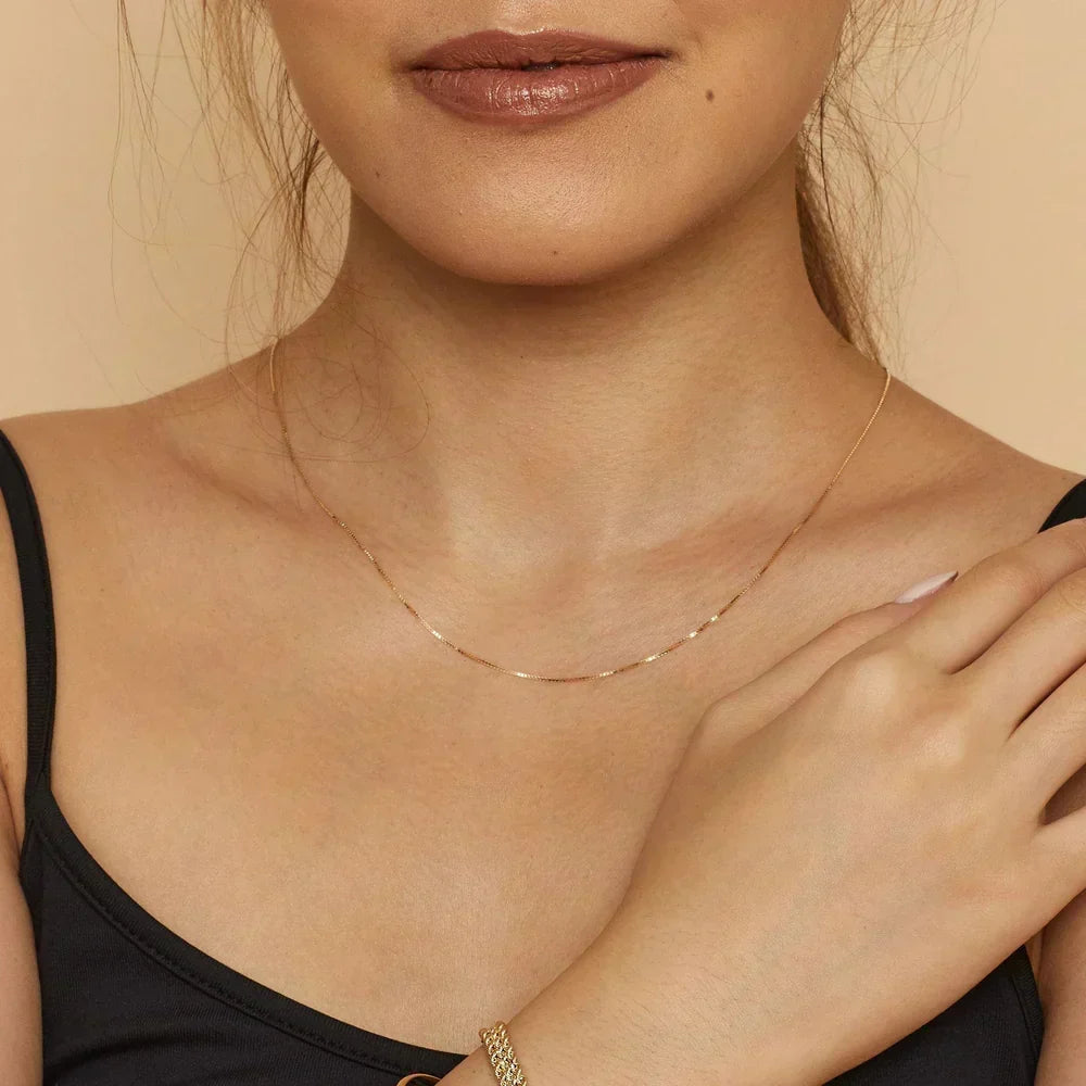 Bodega Box | Women's Square Weave Chain Necklace