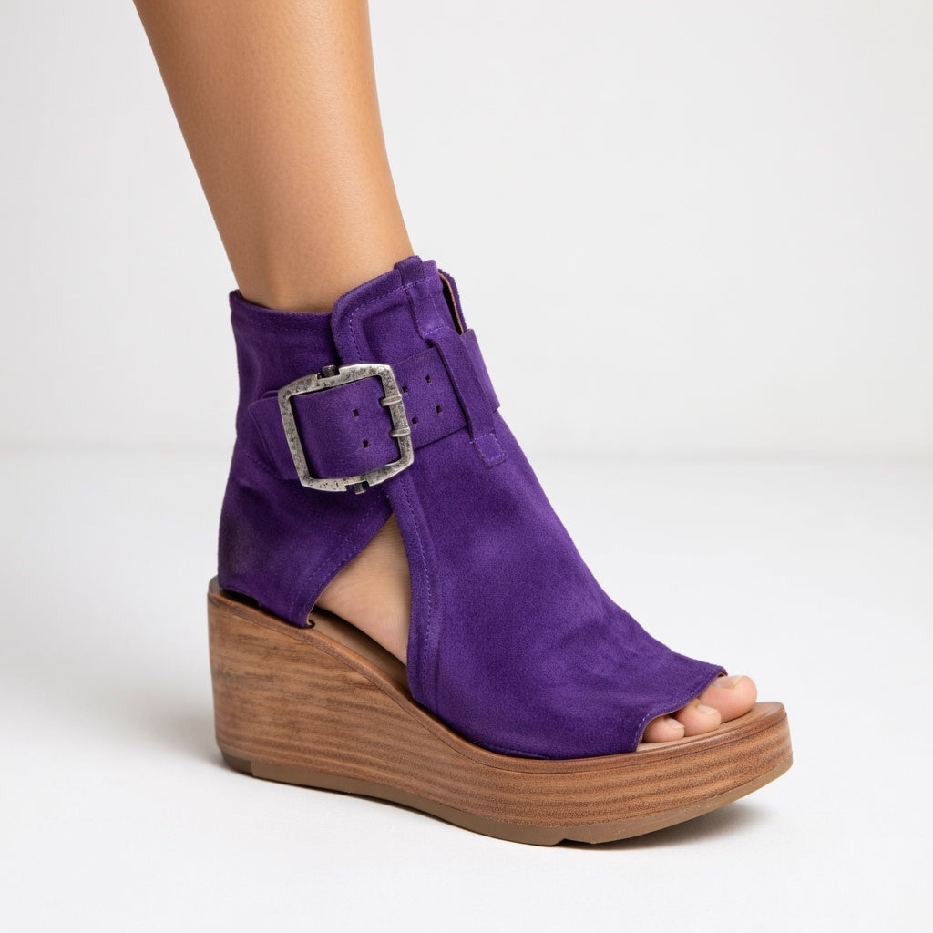 Lila | Open-Toe Women's Platform Ankle Boots