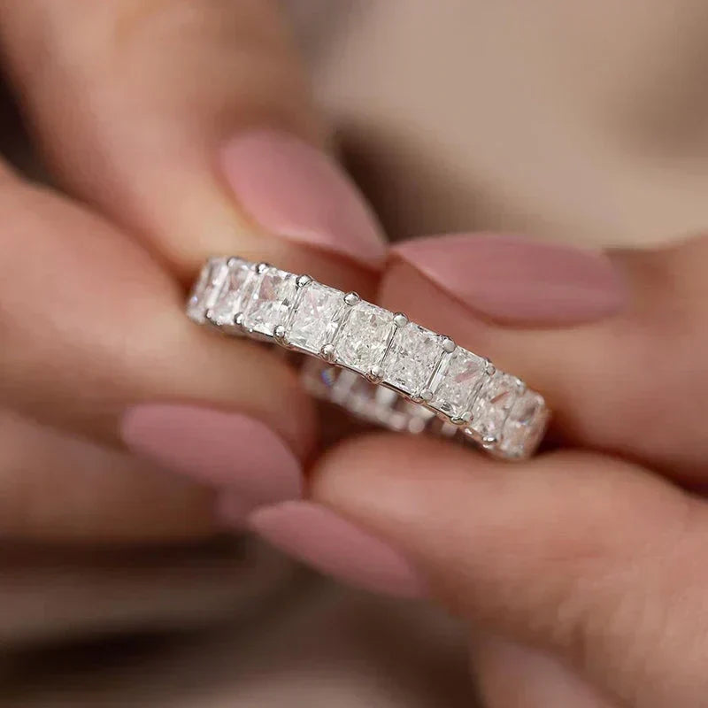 White Gold Statement Ring - Elegant Everyday Jewelry