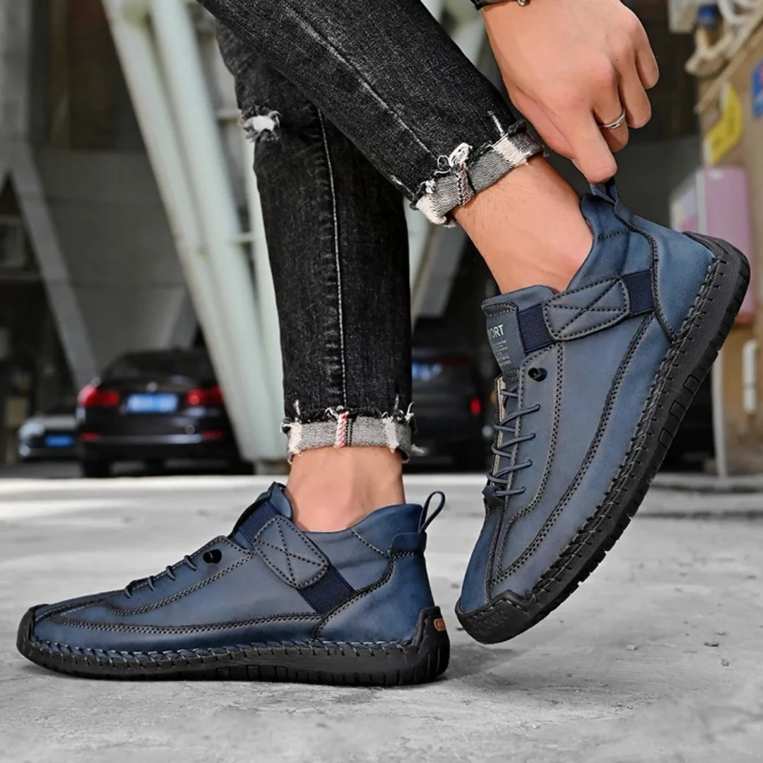 Marshall | Men's Orthopedic Leather-Like Shoes