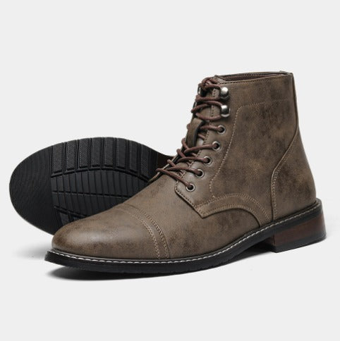 Ralph | Retro Men's Leather-Like Derby Boots