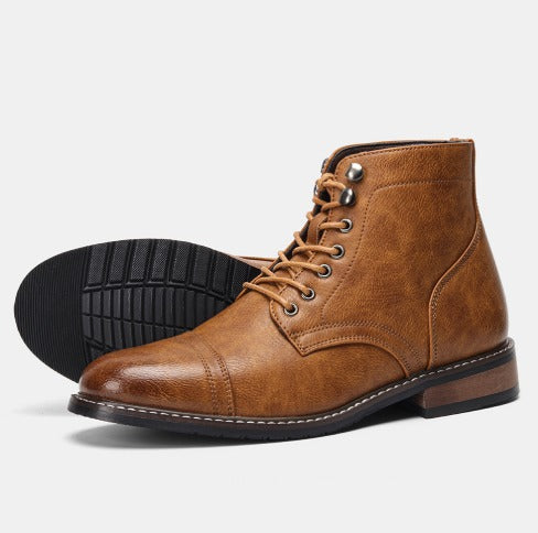 Ralph | Retro Men's Leather-Like Derby Boots