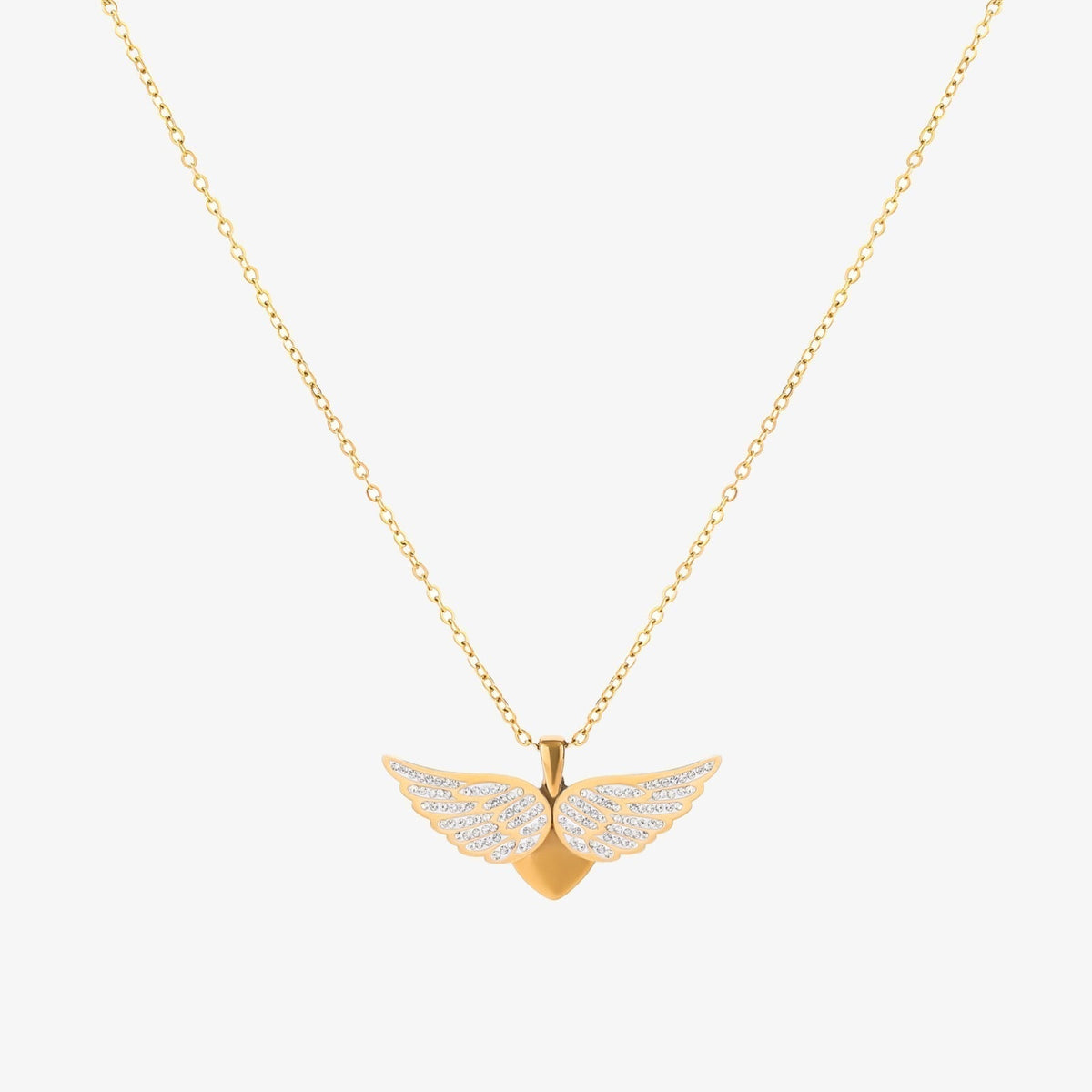 Angel Wings Necklace in Gold | Delicate Pendant Necklace