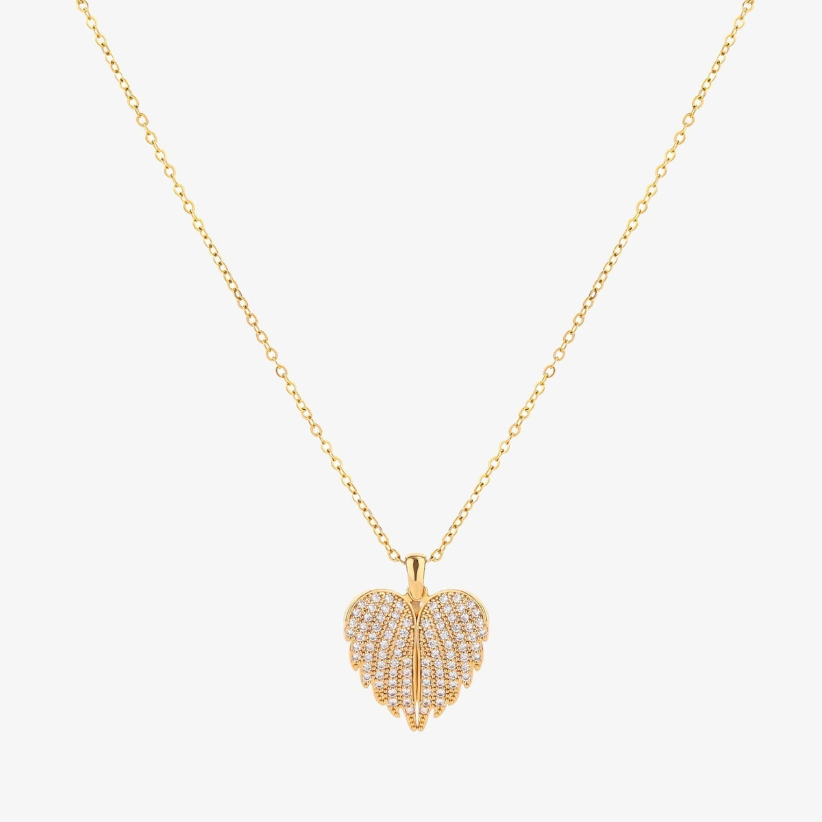 Gold Angel Wings Necklace | Delicate Pendant Necklace for Women