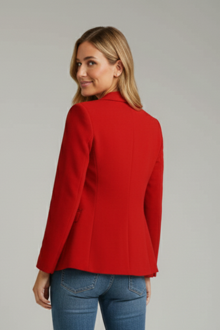 Brooke | Womens Single Button Blazer with Notched Lapel | Clean Silhouette | Beige, Blue, Camel and More S-3XL