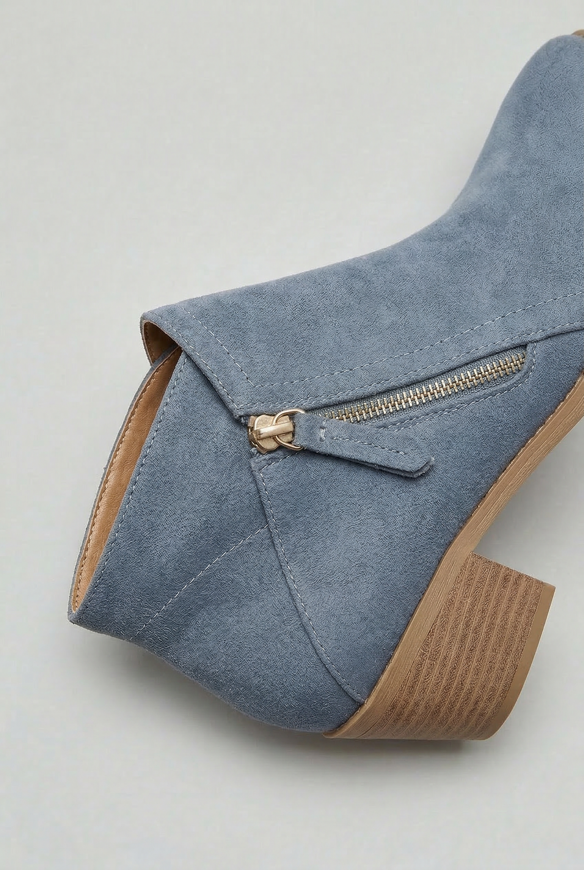Women's Ankle Boots, Side Zip, Block Heel
