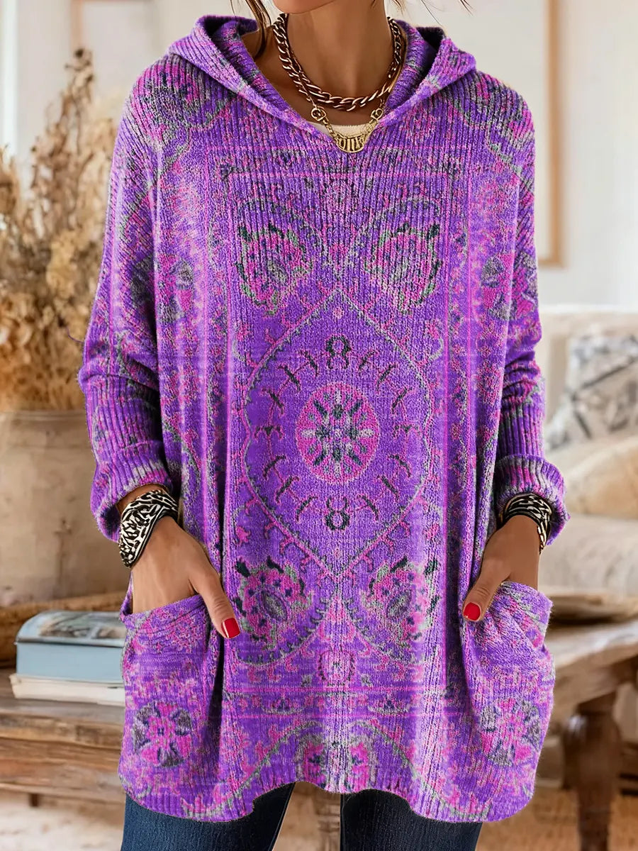 Women's Bohemian Hooded Tunic Hoodie
