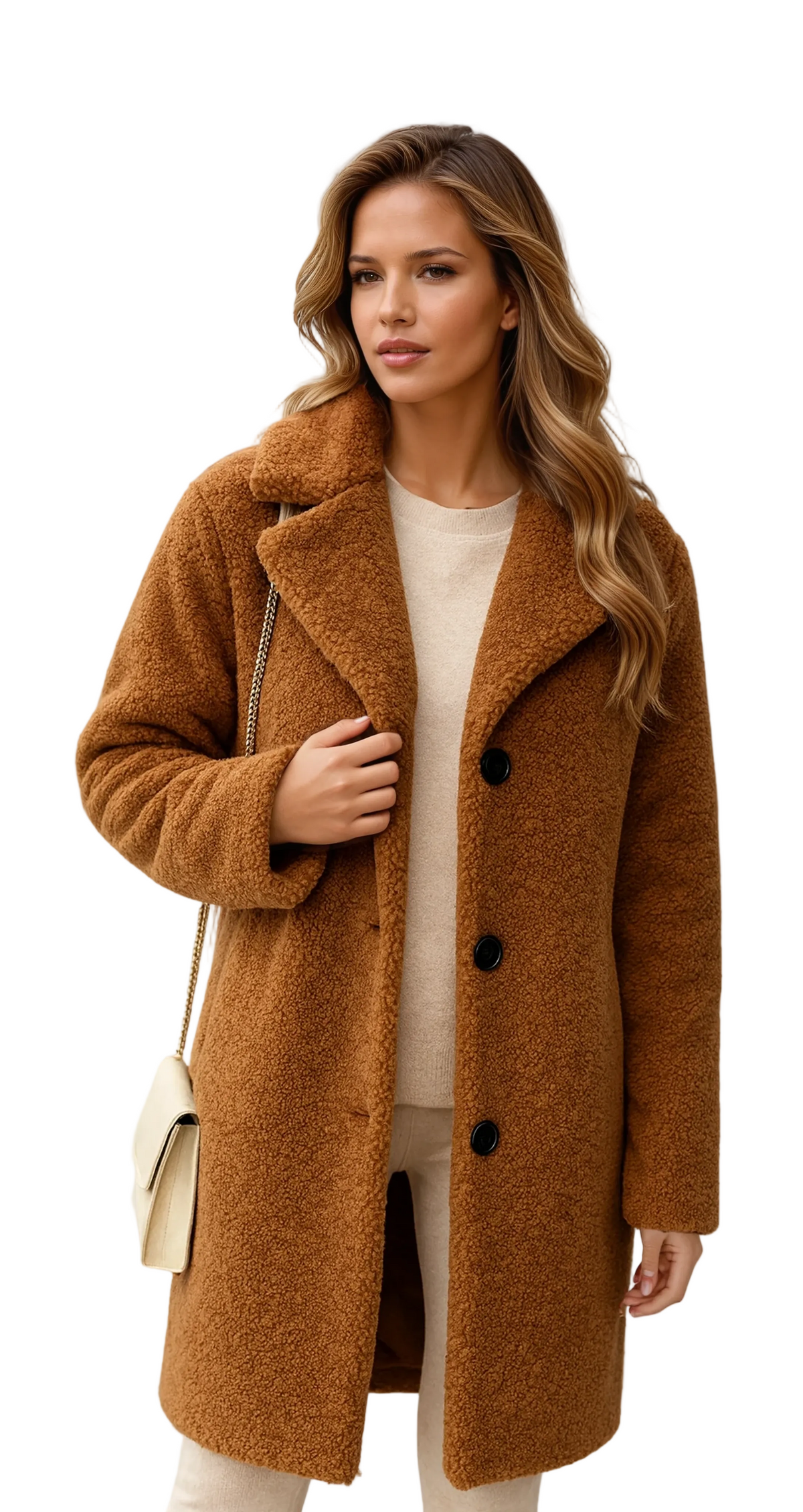 Women's Boucle Wool-Blend Coat