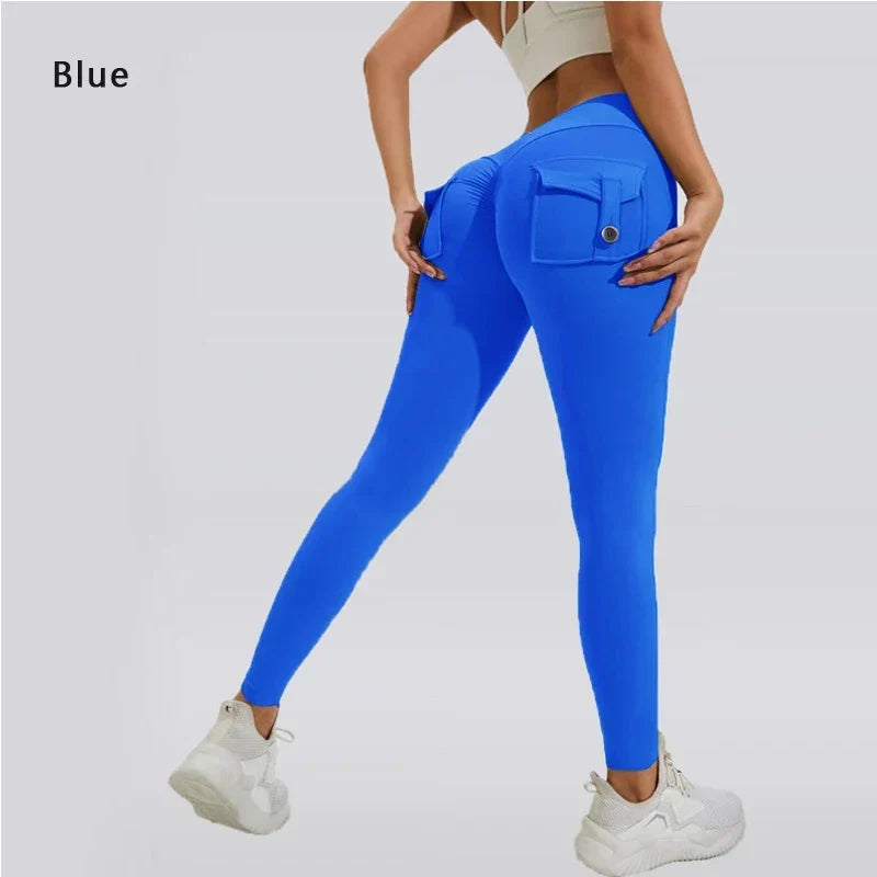 Women's Breathable Yoga Pants with Butt Pocket, Comfortable Leggings