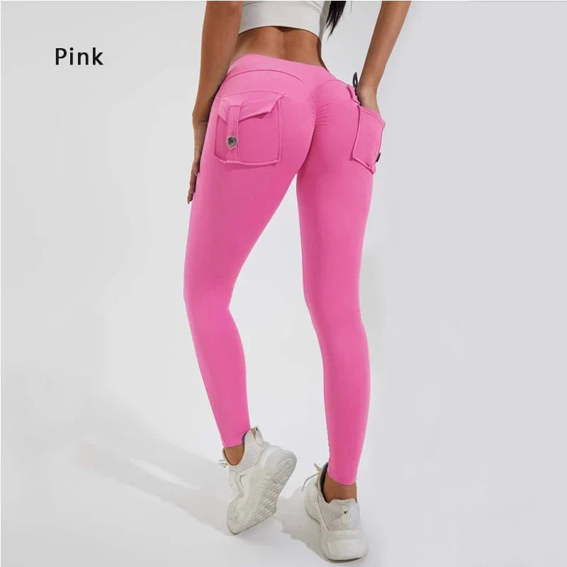 Women's Breathable Yoga Pants with Butt Pocket, Comfortable Leggings