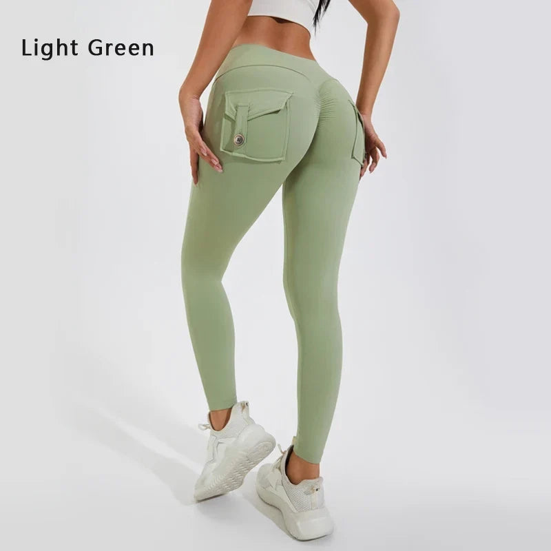Women's Breathable Yoga Pants with Butt Pocket, Comfortable Leggings