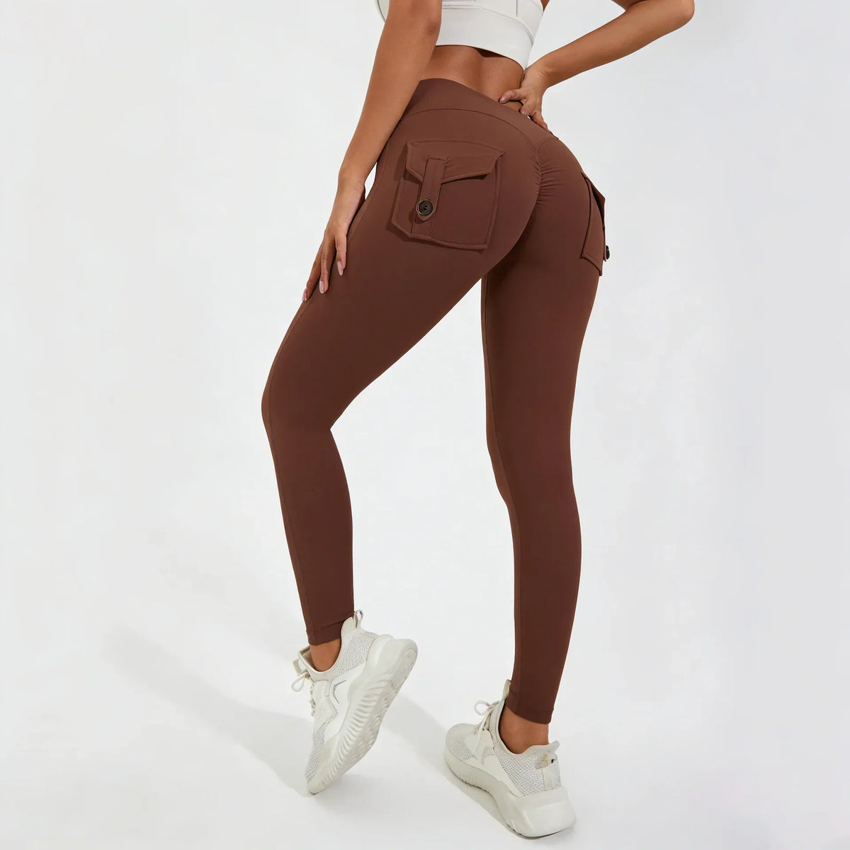 Women's Breathable Yoga Pants with Butt Pocket, Comfortable Leggings