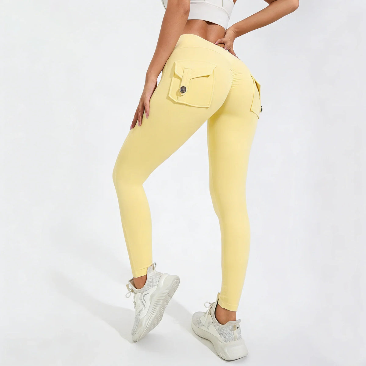 Women's Breathable Yoga Pants with Butt Pocket, Comfortable Leggings