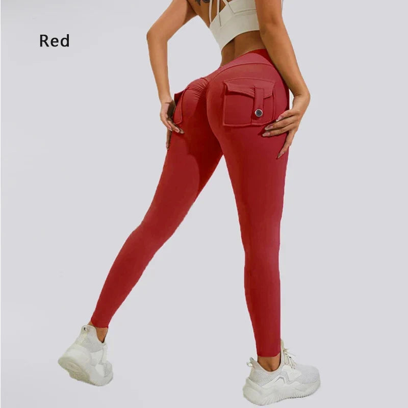 Women's Breathable Yoga Pants with Butt Pocket, Comfortable Leggings