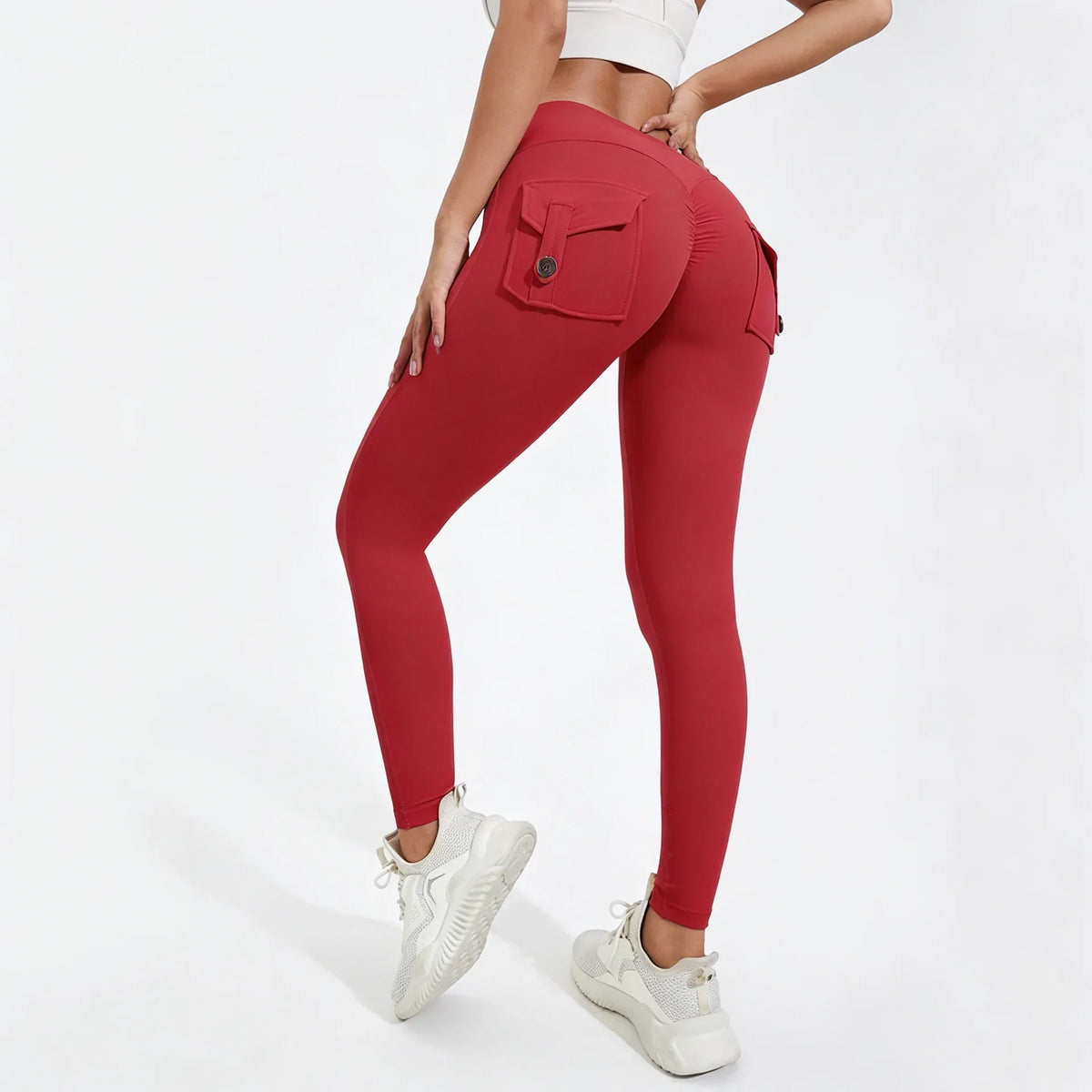 Women's Breathable Yoga Pants with Butt Pocket, Comfortable Leggings