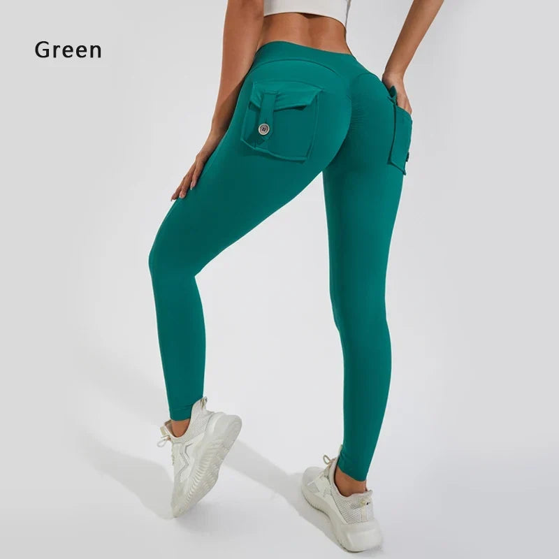 Women's Breathable Yoga Pants with Butt Pocket, Comfortable Leggings