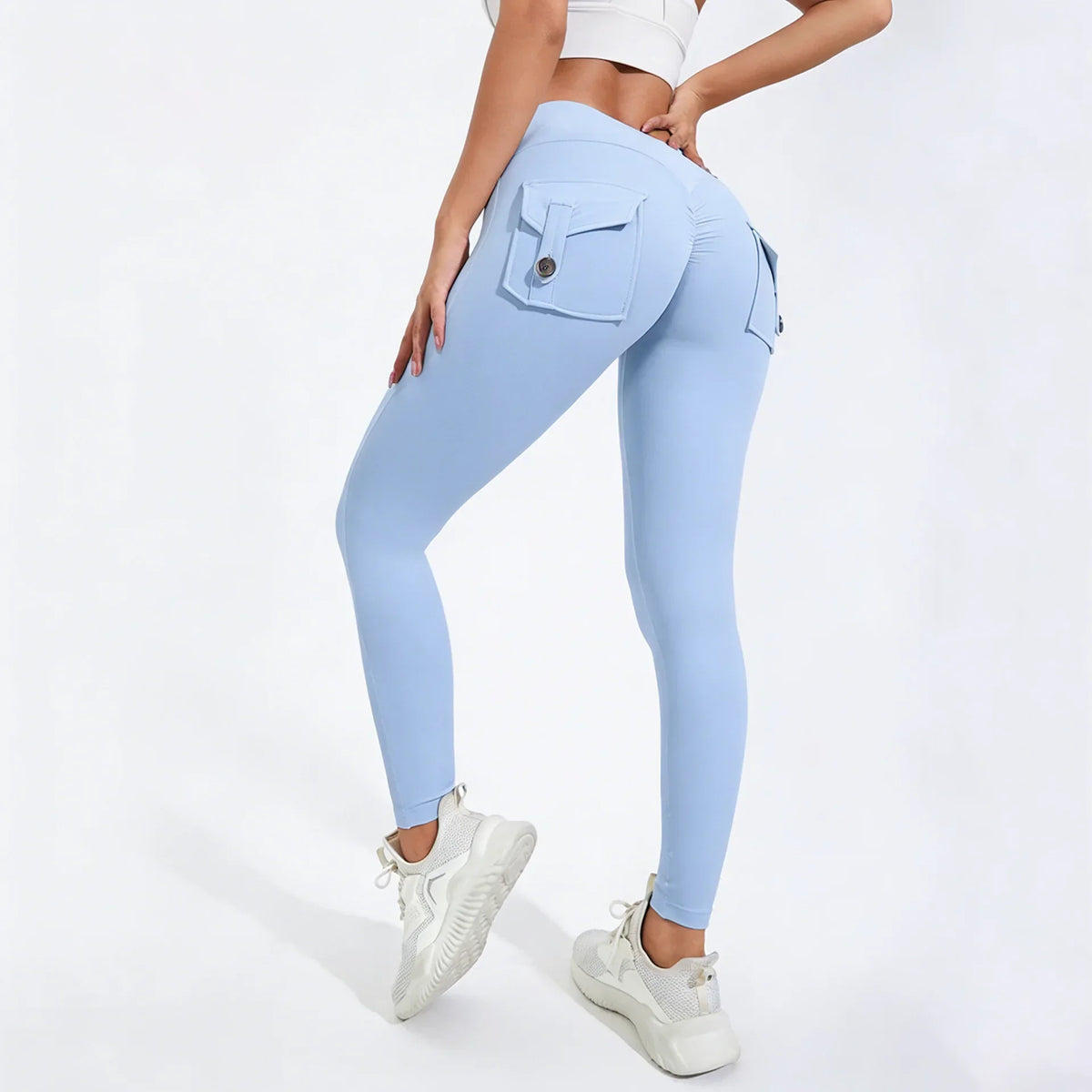 Women's Breathable Yoga Pants with Butt Pocket, Comfortable Leggings