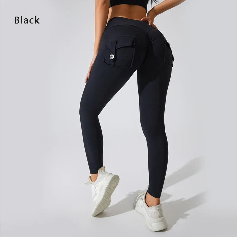 Women's Breathable Yoga Pants with Butt Pocket, Comfortable Leggings
