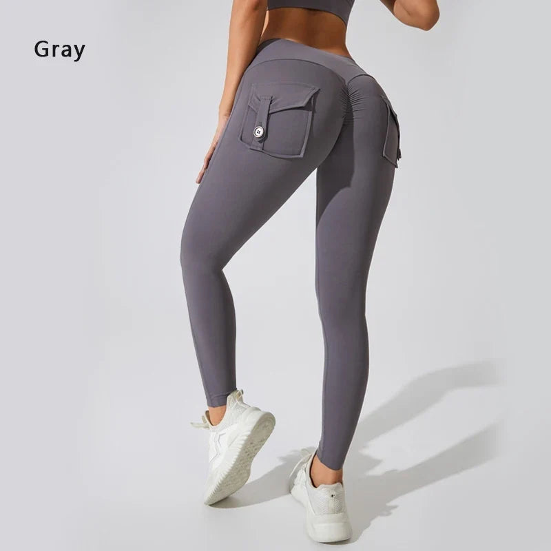 Women's Breathable Yoga Pants with Butt Pocket, Comfortable Leggings