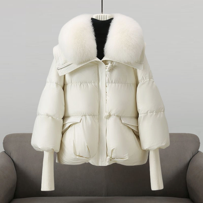 Women's Faux Fur Collar Puffer Jacket