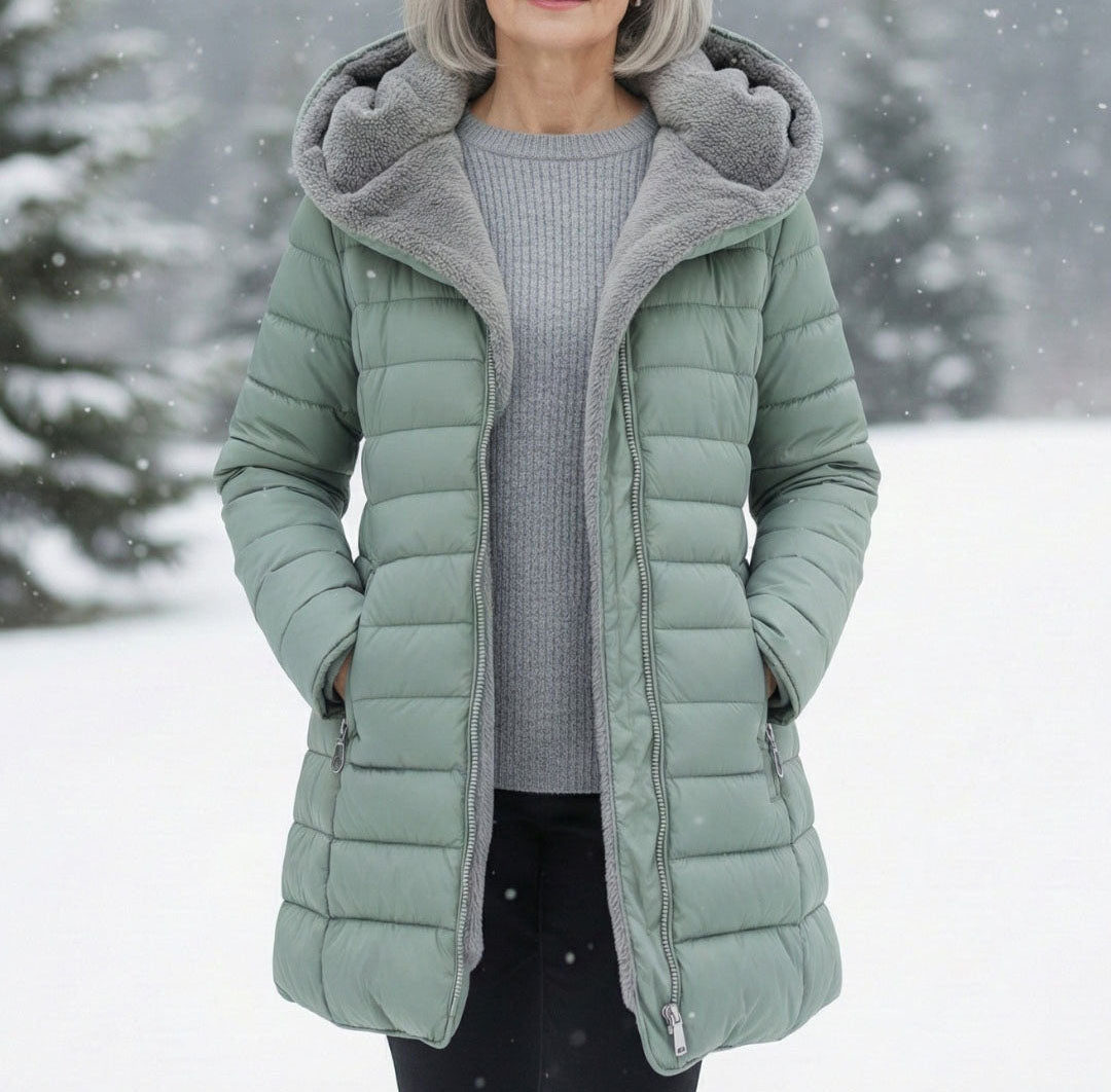 Women's Fleece-Lined Puffer Jacket