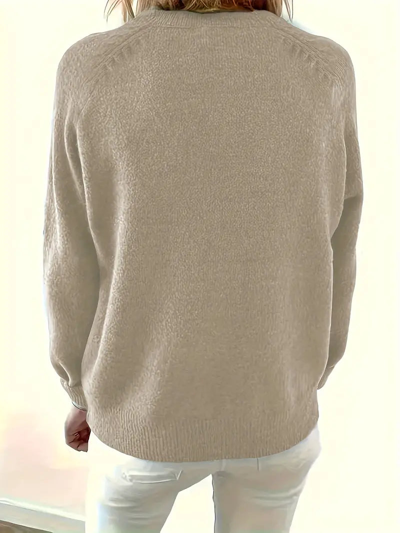 Women's Half-Button Pullover Sweater
