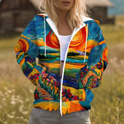 Blue & Orange Print