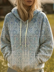 Blue & White Print