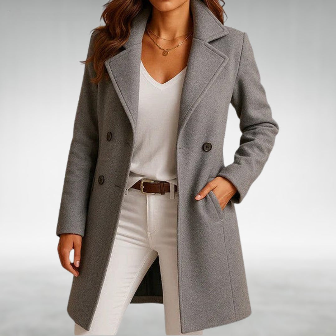 Women's Tailored Longline Wool Overcoat