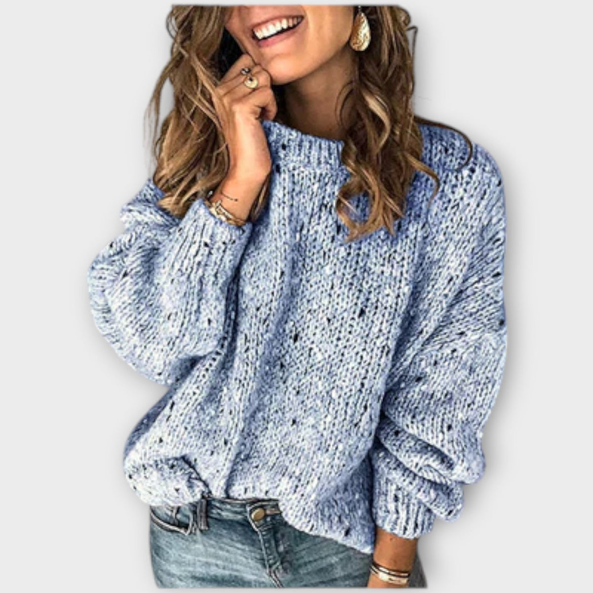 Women's Textured Knit Pullover Sweater