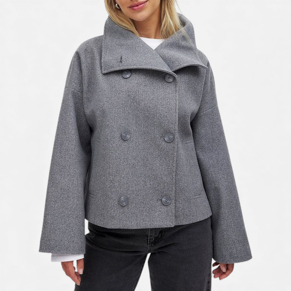 Women's Wool-Blend Double-Breasted Blazer