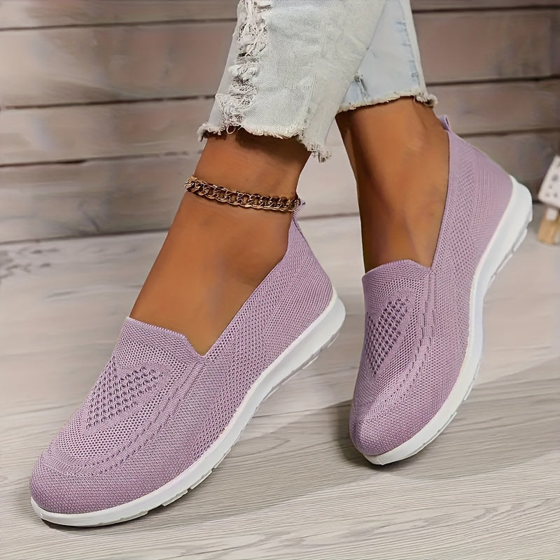 Anya Breathable Knit Slip-On Walking Shoes