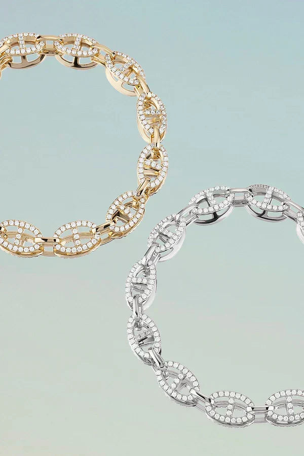 White Gold Bracelet | Isla Marina Elegant Everyday Chain