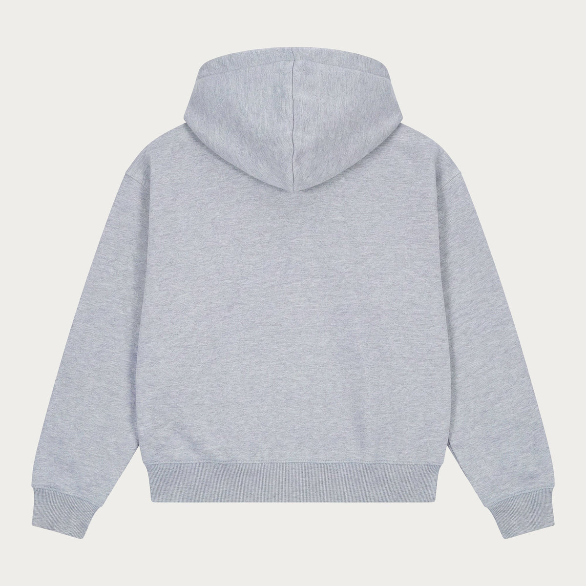 Men's Grey Zip Hoodie, Hooded, Long Sleeves, Front Pockets