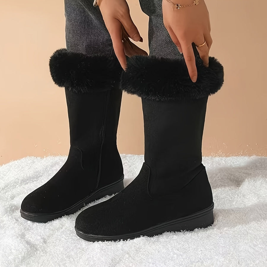 Women's Boots with Non-Slip Sole and Cushioned Footbed